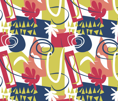 Matisse Anfitrite fabric by designedtoat on Spoonflower - custom fabric