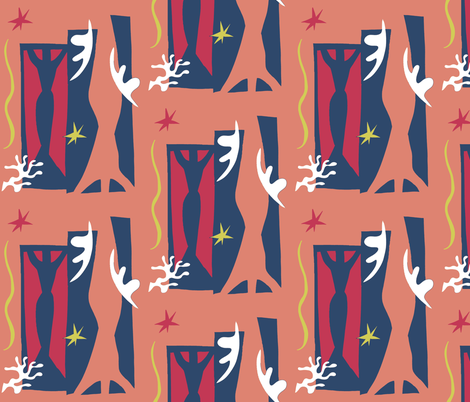 Matisse Collage fabric by painter13 on Spoonflower - custom fabric