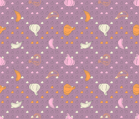 Garlic charm - geometric fabric by voici_eline on Spoonflower - custom fabric