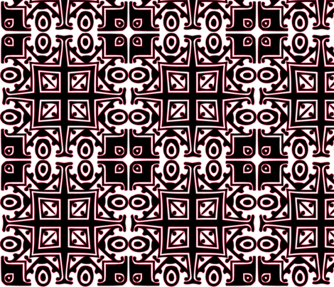 Matisse Style - Black with Pink fabric by glanoramay on Spoonflower - custom fabric