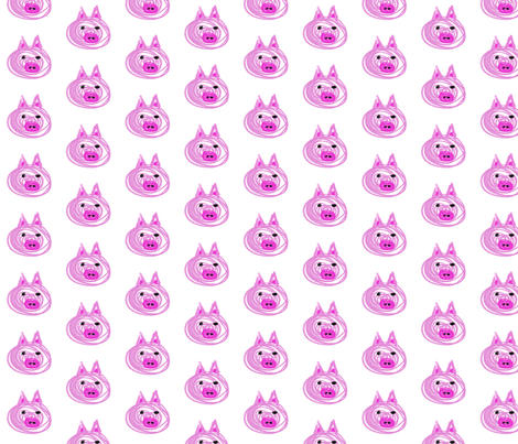 Pig  fabric by larsdotter on Spoonflower - custom fabric