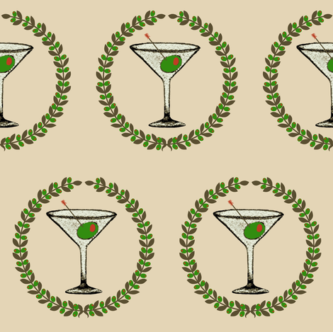 Shaken not stirred  fabric by paragonstudios on Spoonflower - custom fabric