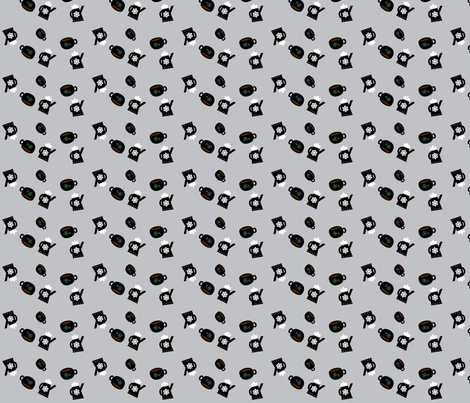 Good Morning Coffee fabric by heathermann on Spoonflower - custom fabric