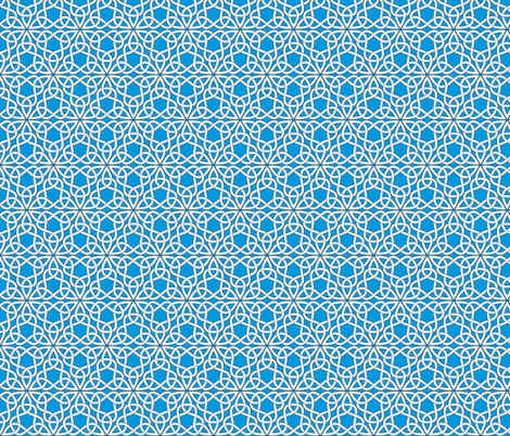 Triangle Knot Blue fabric by shala on Spoonflower - custom fabric