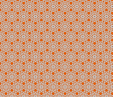 Triangle Knot Orange fabric by shala on Spoonflower - custom fabric