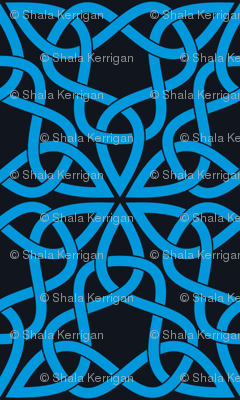 Triangle Knot Blue and Black