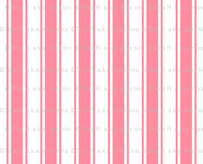 ticking stripes pretty pink and white