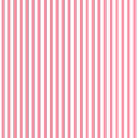 ticking stripes pretty pink and white fabric by misstiina on Spoonflower - custom fabric