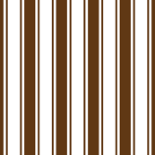 ticking stripes brown and white