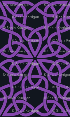 Triangle Knot Purple and Black