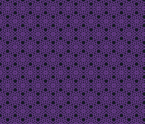 Triangle Knot Purple and Black fabric by shala on Spoonflower - custom fabric