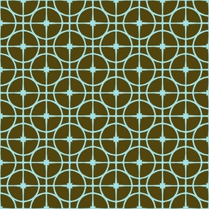 Xmas Lounge Ornaments in Nets Olive