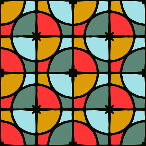 Xmas Lounge Ornaments in Nets fabric by jumeaux on Spoonflower - custom fabric