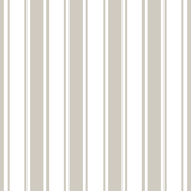 ticking stripes beige and white