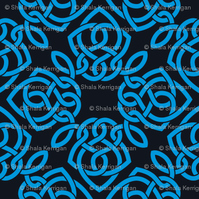Square Knot Blue and Black