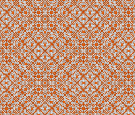 Square Knot Orange fabric by shala on Spoonflower - custom fabric