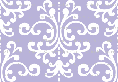 damask lg light purple and white