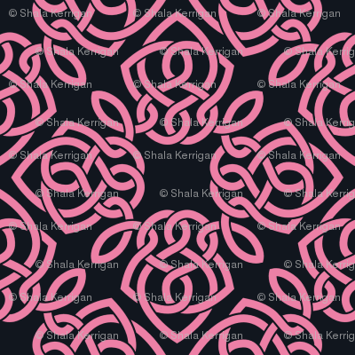 Square Knot Pink and Black