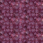 Pink Flowers on Burgundy