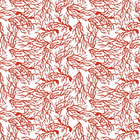Coral fabric by mag-o on Spoonflower - custom fabric