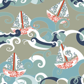 Stormy Sea Boats