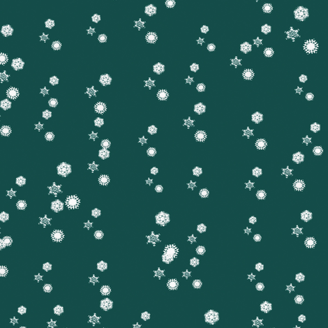 Cascading Snowflakes 6 fabric by animotaxis on Spoonflower - custom fabric