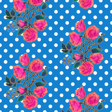 Rose Coordinate 2 fabric by jadegordon on Spoonflower - custom fabric