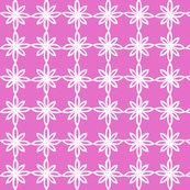 Simple Flower Pattern in Pink and White
