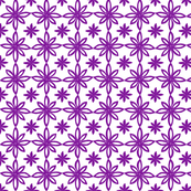 Pattern With 2 Flowers in White and Purple