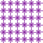 Simple Flower Pattern in White and Purple