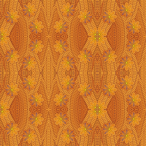 orange jungle fabric by y-knot_designs on Spoonflower - custom fabric