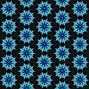 Modern Snowflakes 9A -  Snow at Nightfall (smaller pattern)