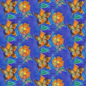 Marigolds and Butterflies