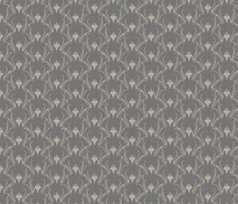 LILLIEs_SILVER fabric by glimmericks on Spoonflower - custom fabric