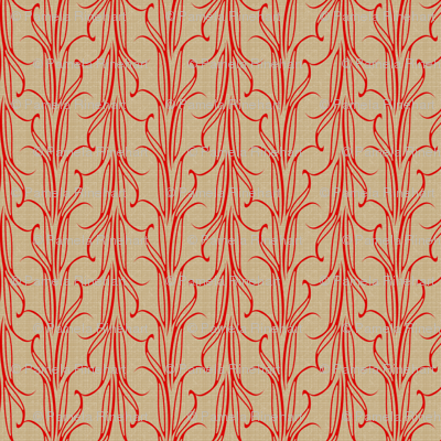 lily_leaf_stripe_flame_on_beige
