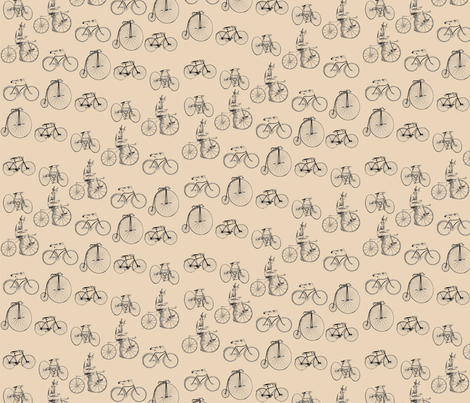 bicycles fabric by annacole on Spoonflower - custom fabric