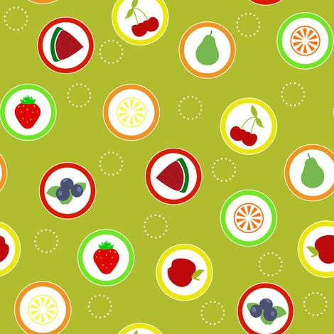 Hard Fruit Candy Citrus fabric by designedtoat on Spoonflower - custom fabric