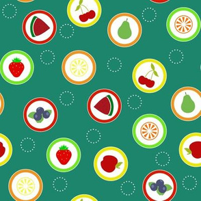 Hard Fruit Candy Green
