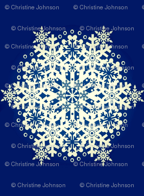 Snowflake Nordic Blue