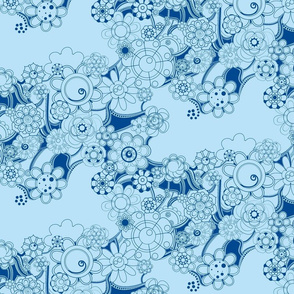 Blue flowers