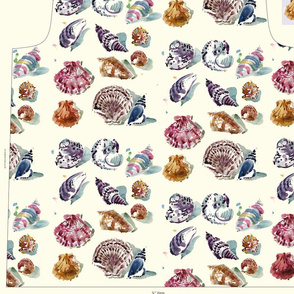 cestlaviv shell print on Riviera TEE pattern