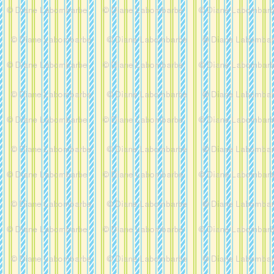 Carousel Ponies - Coordinating Blue Stripe
