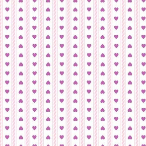 Carousel Ponies -  Coordinating  Hearts Stripe