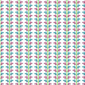 Carousel Ponies - Coordinating Leaf Print