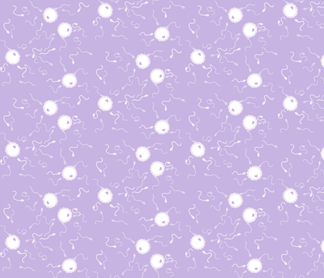 Happy Birthday (Lavender)  fabric by rothcommaannie on Spoonflower - custom fabric