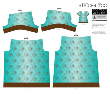 Under-the-sea_teal-nautilus fabric by kfrogb on Spoonflower - custom fabric