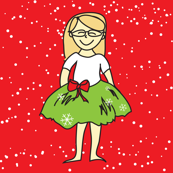 Christmas Girl in Tutu