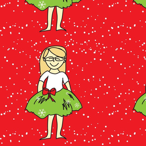 Christmas Girl in Tutu