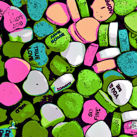 Sweet heart candies