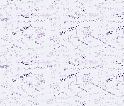 Equations fabric by studiofibonacci on Spoonflower - custom fabric